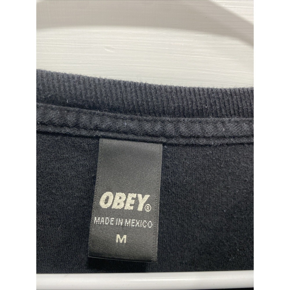 Obey Propaganda All City Champs Men's Black T-shirt Size Medium - Picture 3 of 4